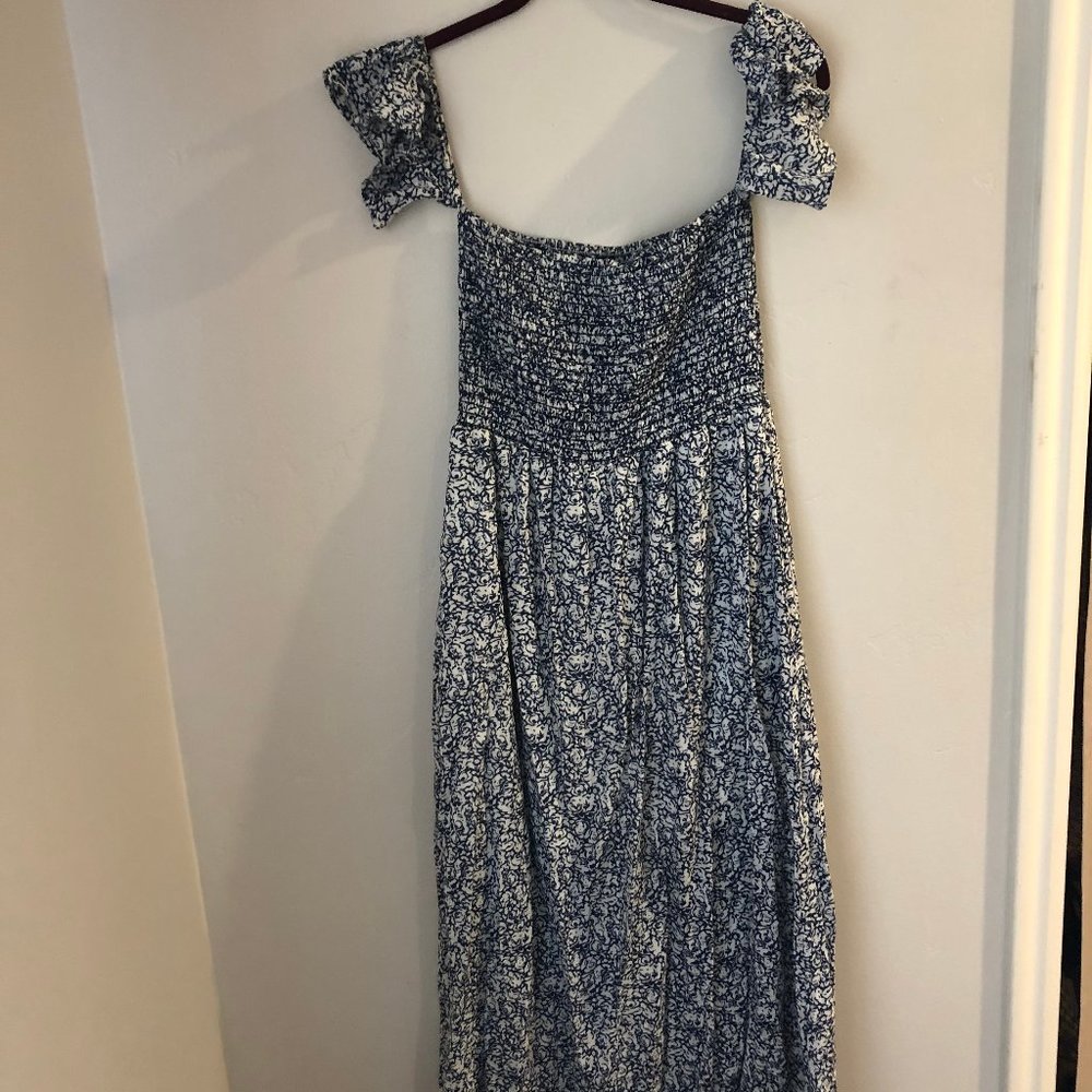 Off shoulder midi summer dress